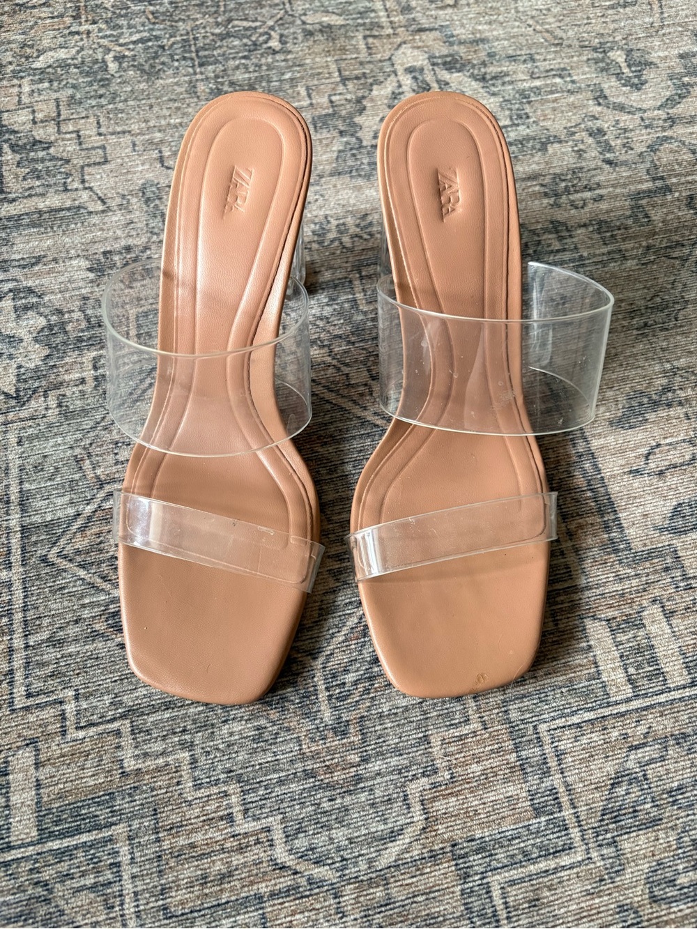 Zara transparent heel